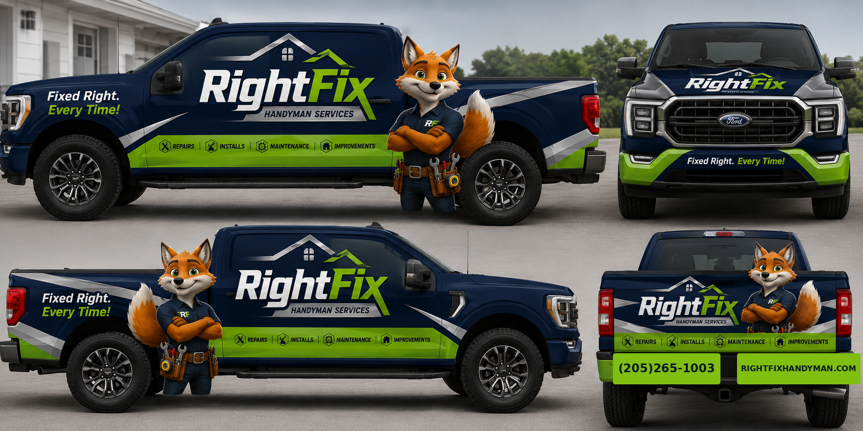 RightFix branded truck wrap